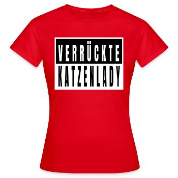 geburtstag lieben meerkatze streunerkatze - Frauen T-Shirt - Rot - Vorne - AI Model Female 172 dark (172cm)