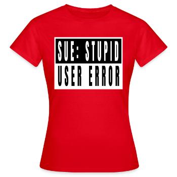 code de piratage codage codage devis informatique - T-shirt Femme - rouge - Devant - AI Model Female 172 dark (172cm)