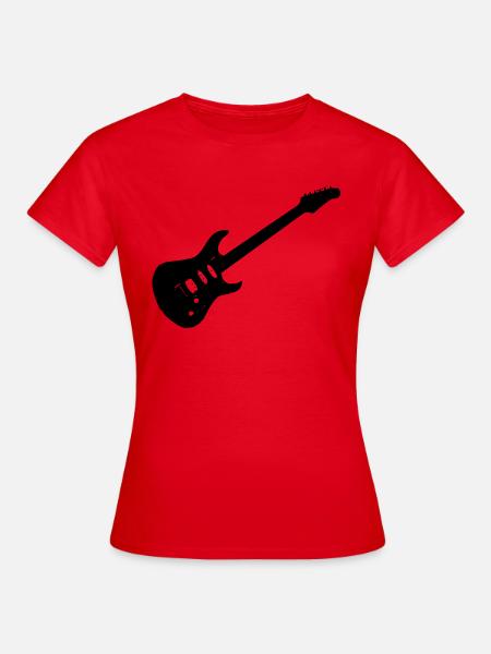 gitarre - Frauen T-Shirt - Rot