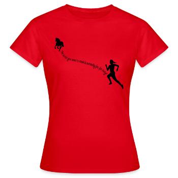 far away - Frauen T-Shirt - Rot - Vorne - AI Model Female 172 dark (172cm)