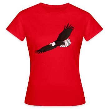 The eagle / The eagle - Women's T-Shirt - red - Front - AI Model Female 172 dark (172cm)