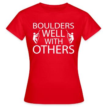 Rochers - T-shirt Femme - rouge - Devant - AI Model Female 172 dark (172cm)