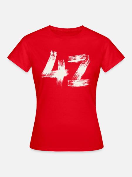 42 - Frauen T-Shirt - Rot