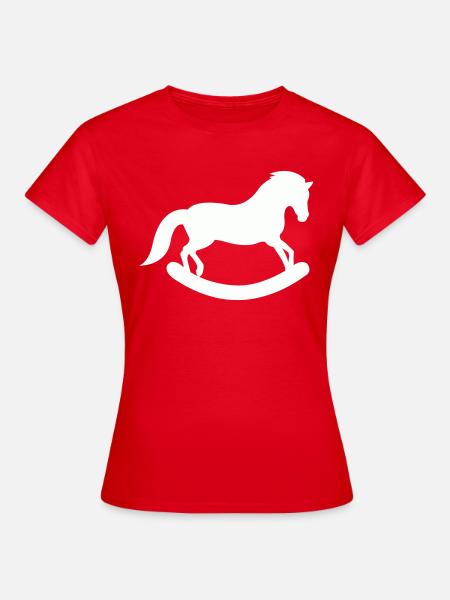 Schaukelpferd - Frauen T-Shirt - Rot