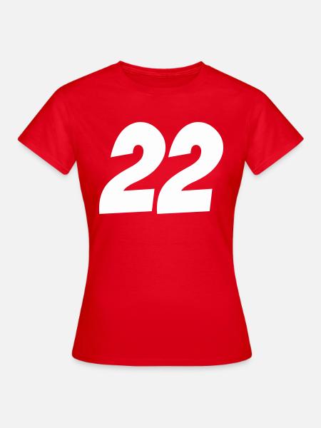 22 - Frauen T-Shirt - Rot