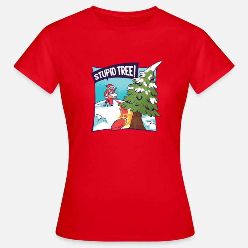 Stupid tree tshirt - Women's T-Shirt - red
