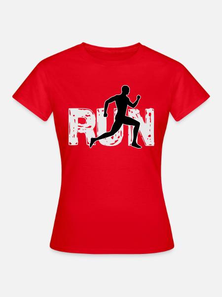 Run running - Frauen T-Shirt - Rot