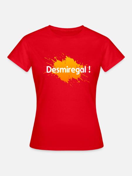 Desmiregal T-Shirts Herren und Damen - Frauen T-Shirt - Rot