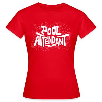S’amuser sur l’eau - T-shirt Femme - rouge - Devant - AI Model Female 172 dark (172cm)