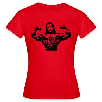 JESUS CHRIST SUPERSTAR - T-shirt Femme - rouge - Devant - AI Model Female 172 dark (172cm)
