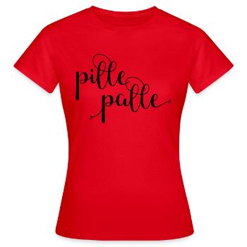 pille palle - Frauen T-Shirt - Rot - Vorne - AI Model Female 172 dark (172cm)