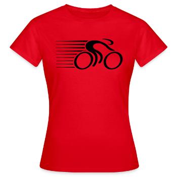 Fast Bicycle Race - T-shirt Femme - rouge - Devant - AI Model Female 172 dark (172cm)