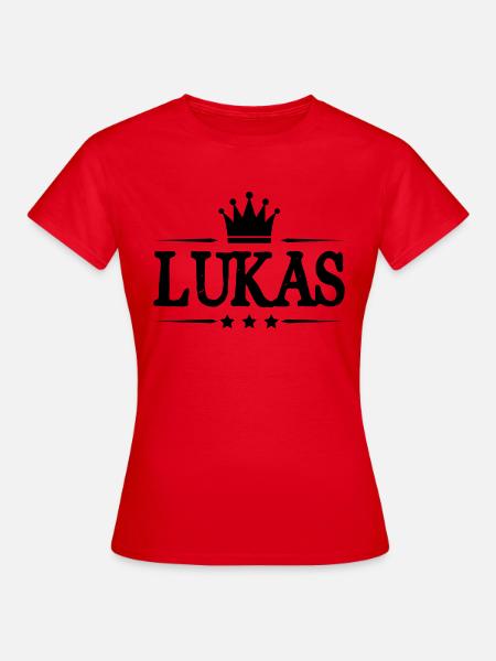 Lukas - Frauen T-Shirt - Rot