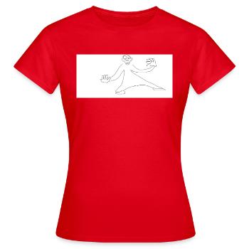 Ginguant - T-shirt Femme - rouge - Devant - AI Model Female 172 dark (172cm)