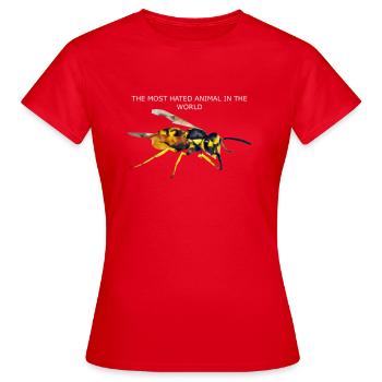 guêpe - T-shirt Femme - rouge - Devant - AI Model Female 172 dark (172cm)