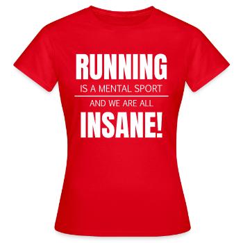 Fußball Football - T-shirt Femme - rouge - Devant - AI Model Female 172 dark (172cm)