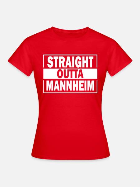 Mannheim Monnem Mannheimat - Frauen T-Shirt - Rot