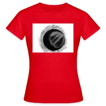 Éclipse finale - T-shirt Femme - rouge - Devant - AI Model Female 172 dark (172cm)