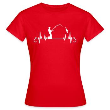 Sinful heartbeat - Women's T-Shirt - red - Front - AI Model Female 172 dark (172cm)