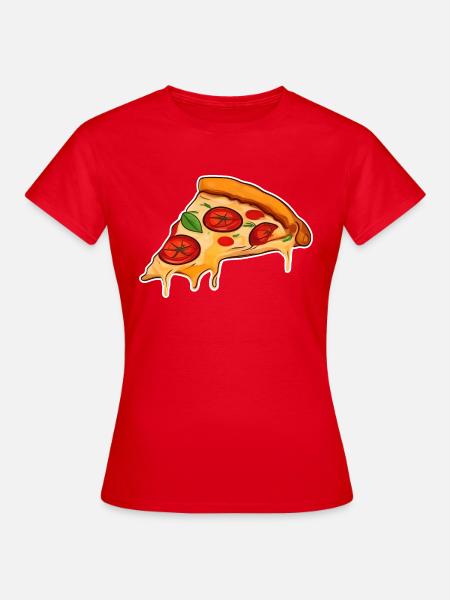 Pizzastück - Frauen T-Shirt - Rot