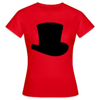 Zylinder - Frauen T-Shirt - Rot - Vorne - AI Model Female 172 dark (172cm)