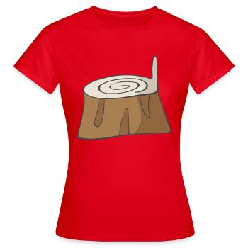 Tige d’arbre - T-shirt Femme - rouge - Devant - AI Model Female 172 dark (172cm)