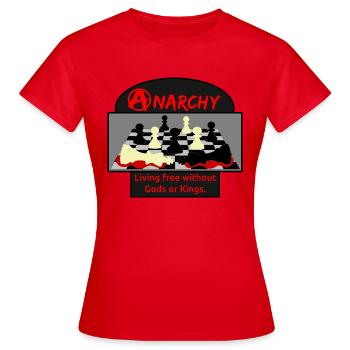 Anarchy - Women's T-Shirt - red - Front - AI Model Female 172 dark (172cm)