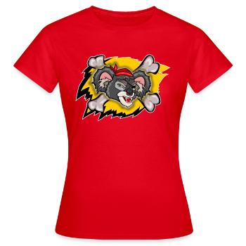 böser Koala Bär Angriff - Frauen T-Shirt - Rot - Vorne - AI Model Female 172 dark (172cm)