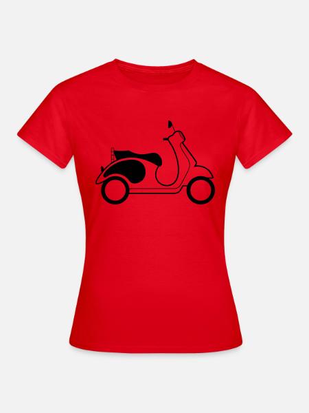 Moped - Frauen T-Shirt - Rot