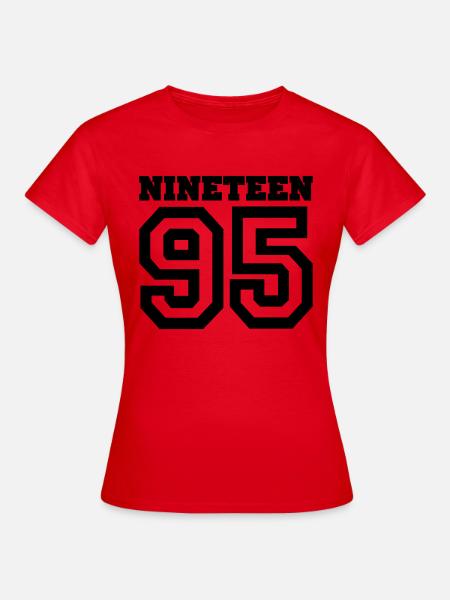 1995 - Frauen T-Shirt - Rot