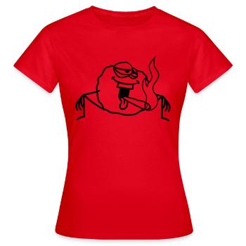 lapidaire kiffen pierreux chanvre l'herbe fumer joi - T-shirt Femme - rouge - Devant - AI Model Female 172 dark (172cm)