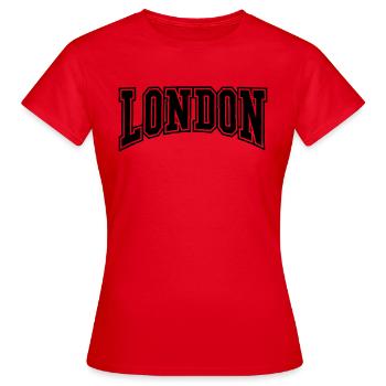 London College ondulé - T-shirt Femme - rouge - Devant - AI Model Female 172 dark (172cm)
