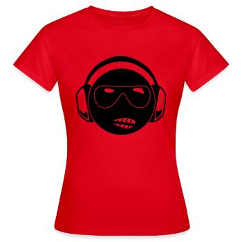 dj - T-shirt Femme - rouge - Devant - AI Model Female 172 dark (172cm)