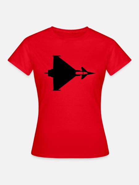 eurofighter_oben - Frauen T-Shirt - Rot
