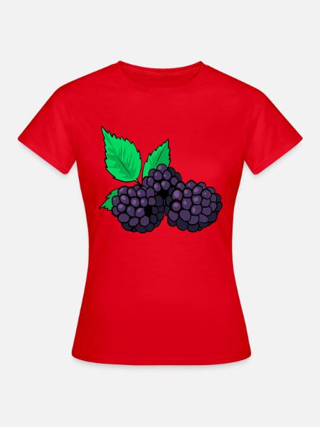 Brombeeren - Frauen T-Shirt - Rot
