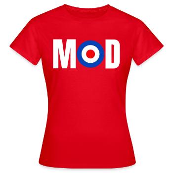 Mod - Frauen T-Shirt - Rot - Vorne - AI Model Female 172 dark (172cm)