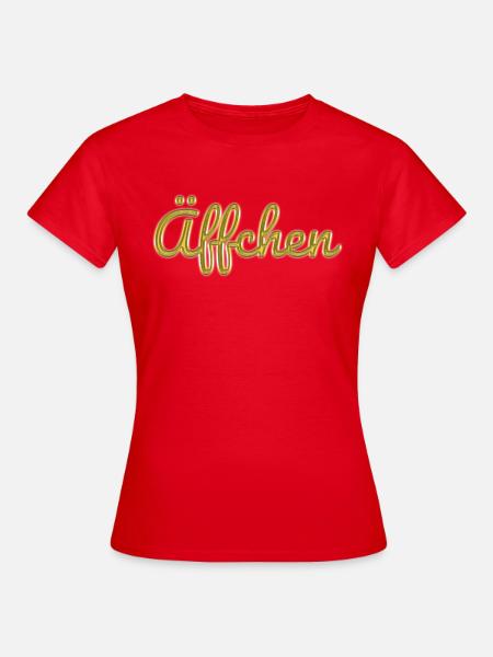 Äffchen - Frauen T-Shirt - Rot