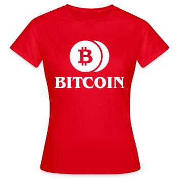 Bitcoin Trading Crypto Stocks - T-shirt Femme - rouge - Devant - AI Model Female 172 dark (172cm)