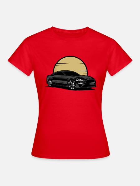 COYOTE V8 STANG - Frauen T-Shirt - Rot