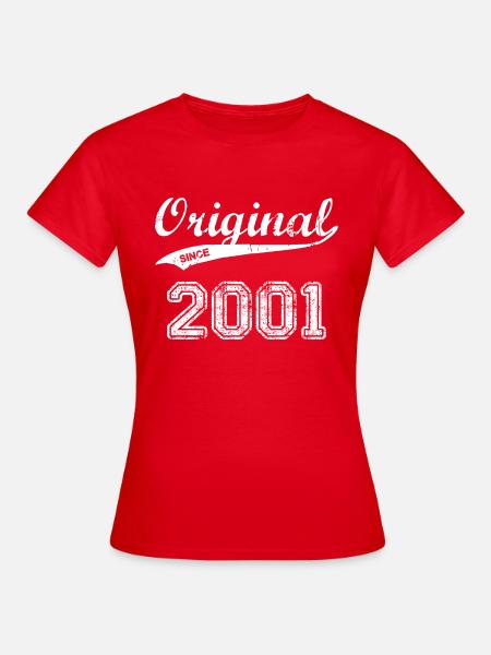 2001 - Frauen T-Shirt - Rot