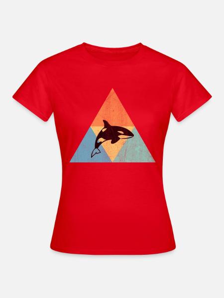 Wal - Frauen T-Shirt - Rot