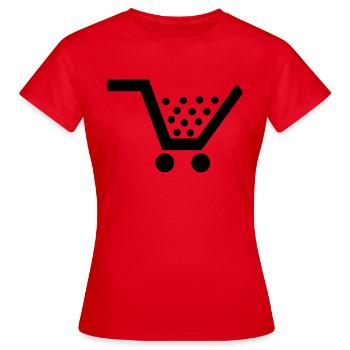 Panier C1 - T-shirt Femme - rouge - Devant - AI Model Female 172 dark (172cm)