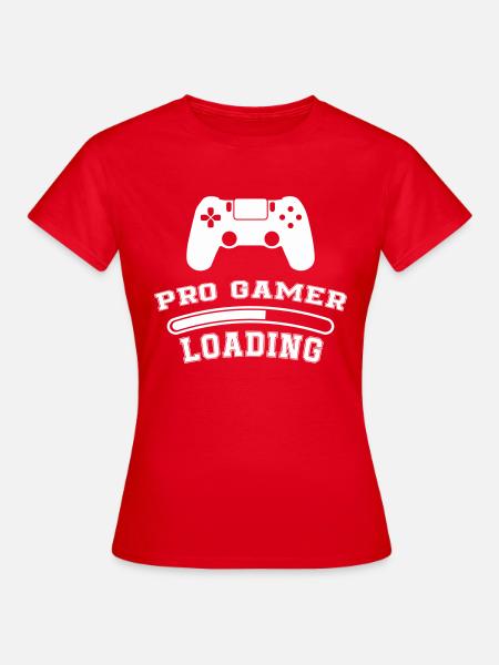 Pro Gamer Loading - Frauen T-Shirt - Rot
