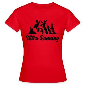 ultra trail - Frauen T-Shirt - Rot - Vorne - AI Model Female 172 dark (172cm)