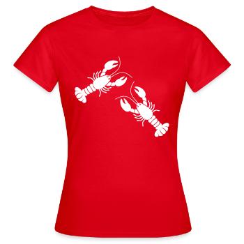 two lobsters - Frauen T-Shirt - Rot - Vorne - AI Model Female 172 dark (172cm)