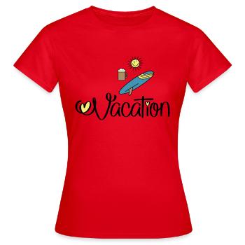 Holidays and celebrations - Women's T-Shirt - red - Front - AI Model Female 172 dark (172cm)