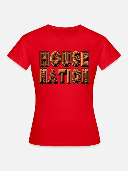 Haus Nation - Frauen T-Shirt - Rot