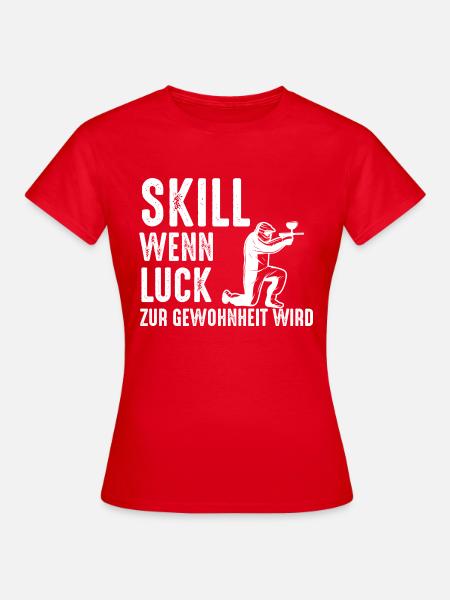 Paintball Airsoft - Frauen T-Shirt - Rot