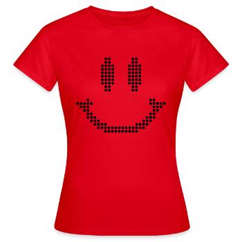 smiley - Women's T-Shirt - red - Front - AI Model Female 172 dark (172cm)