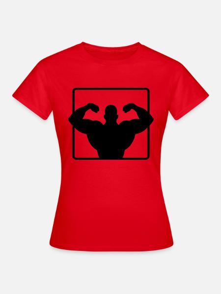 bodybuilder - Frauen T-Shirt - Rot